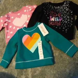 3- 12 month girl sweatshirts